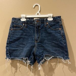 Vintage midi cut denim shorts